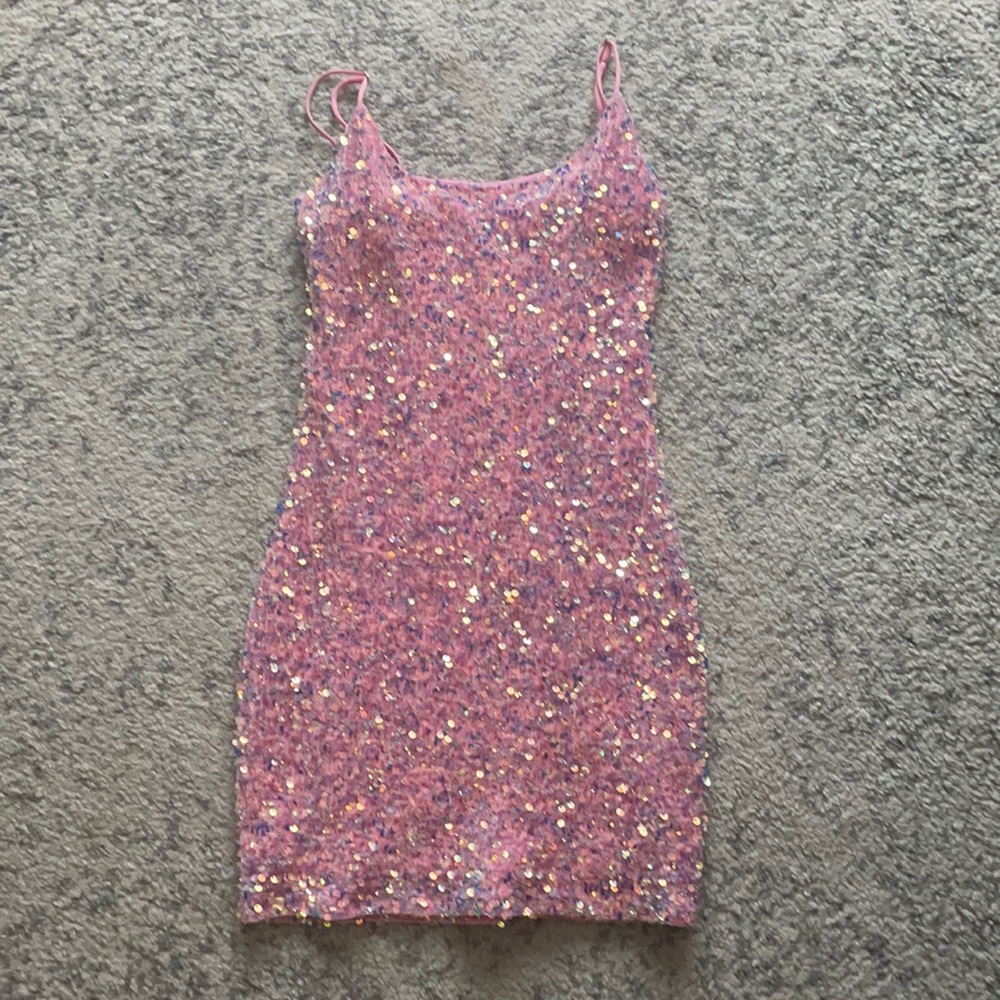 Pink sparkly dress